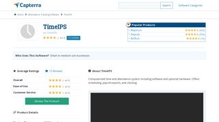 TimeIPS Reviews and Pricing - 2019 - Capterra