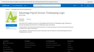 Advantage Payroll Services Timekeeping Login - Azure Marketplace