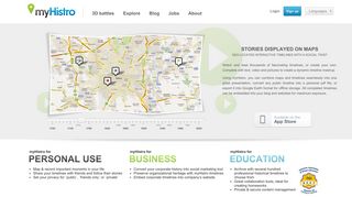 myHistro: Create Free Interactive Timelines – Stories Displayed on Maps