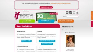 Login Page | Initiative Foundation | Little Falls, MN