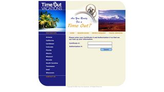 Time Out Vacations Login