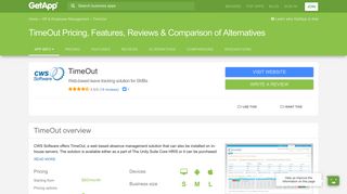 TimeOut Pricing, Features, Reviews & Comparison of Alternatives ...