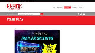 Time Play | Connect to the Screen & Win | Frank Theatres