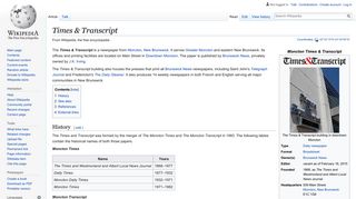 Times & Transcript - Wikipedia