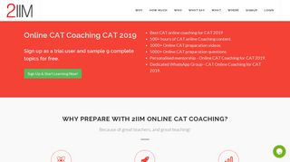 Online CAT Coaching and Online CAT Preparation: Crack CAT 2019 ...