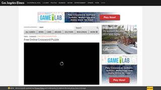 Crossword Daily - Play Online Game For Free | LA Times