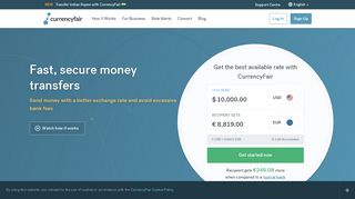 Send Money Abroad | Transfer Money Online with CurrencyFair