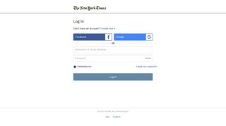 Log In - New York Times