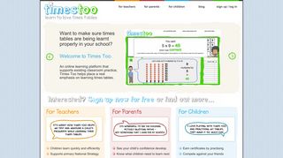 Times Too - learn to love times tables
