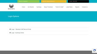 Login - Member's Self Service Portal - Sun Timeshare