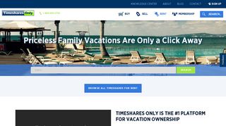 Timeshare Rentals | Timeshares Only