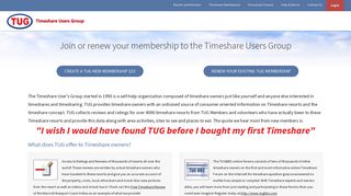 JOIN NOW - Timeshare Users Group, Timeshares for Sale ...