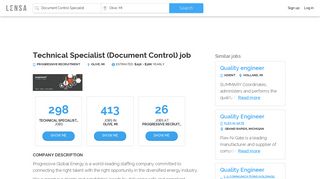 Technical Specialist (Document Control) job in Olive - Progressive ...