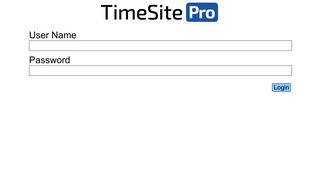 Login - TimeSite