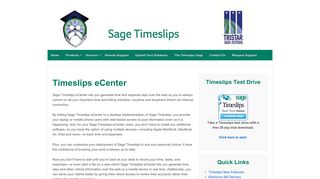 Timeslips eCenter - Sage Timeslips
