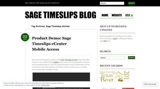 Sage Timeslips eCenter | Sage Timeslips Blog