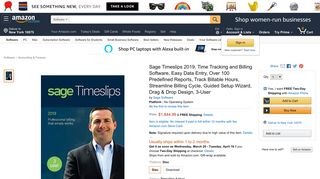 Amazon.com: Sage Software Sage Timeslips 2019 Time and Billing 3 ...