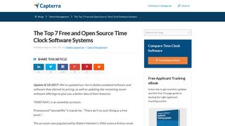 The Top 7 Free and Open Source Time Clock Software Systems ...