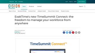 ExakTime's new TimeSummit Connect: the freedom to manage your ...