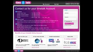 Contact timetalk I Cheap broadband and line rental