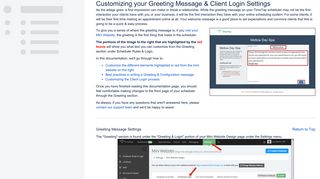 Customizing your Greeting Message & Client Login Settings - Cancelling