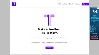 Timetoast timeline maker. Make a timeline, tell a story.