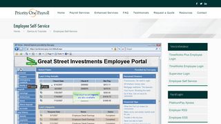 Employee Self-Service - Priority One Payroll