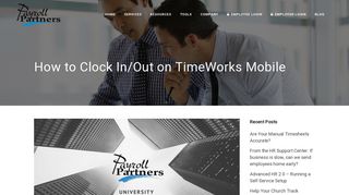 How to Clock In/Out on TimeWorks Mobile - Payroll Partners