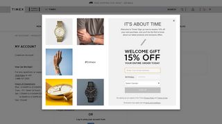 Timex | Customer Account