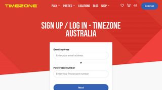 Sign up / Log in - Timezone Australia