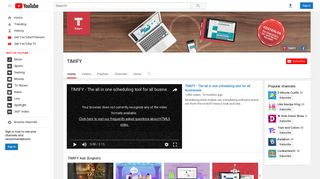TIMIFY - YouTube