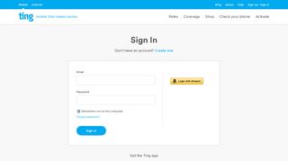 Sign in - Ting