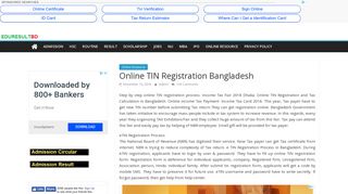 Online TIN Registration Bangladesh | eduresultbd.com