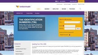 Tax Identification Numbers (TIN) - EmblemHealth