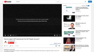 How to Login to AP Commercial Tax VAT Dealer Account? - YouTube