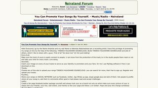 You Can Promote Your Songs By Yourself. - Music/Radio - Nigeria ...