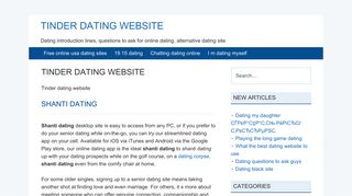 Tinder dating website