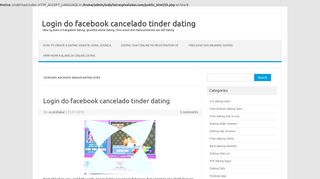 login do facebook cancelado tinder dating