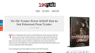 Uh-Oh! Tinder Error 40303? How to Get Unbanned From Tinder