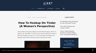 How to Hookup on Tinder (A Woman's Perspective) — Zirby | Tinder ...