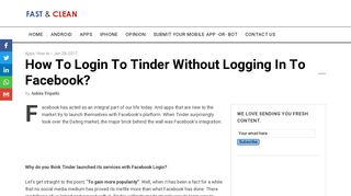 How to login to tinder without logging in to Facebook? - Fast & Clean