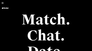Tinder | Match. Chat. Date.