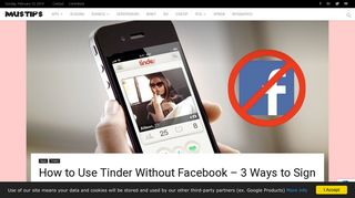 How to Use Tinder Without Facebook - 3 Ways to Sign in Tinder