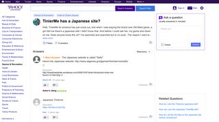 TinierMe has a Japanese site? | Yahoo Answers
