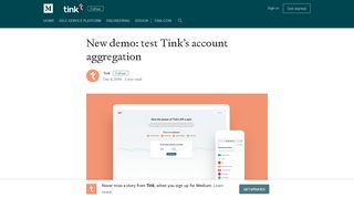 New demo: test Tink's account aggregation – Tink – Medium