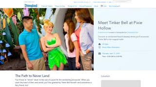 Meet Tinker Bell At Pixie Hollow | Disneyland Resort
