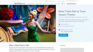 Meet Tinker Bell at Town Square Theater | Magic Kingdom
