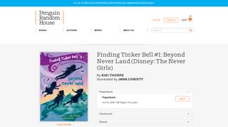 Finding Tinker Bell #1: Beyond Never Land (Disney: The Never Girls ...