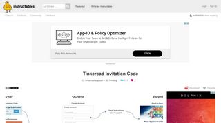 Tinkercad Invitation Code - Instructables