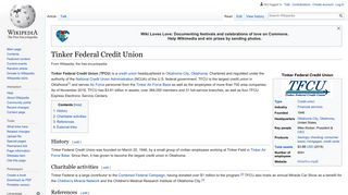 Tinker Federal Credit Union - Wikipedia